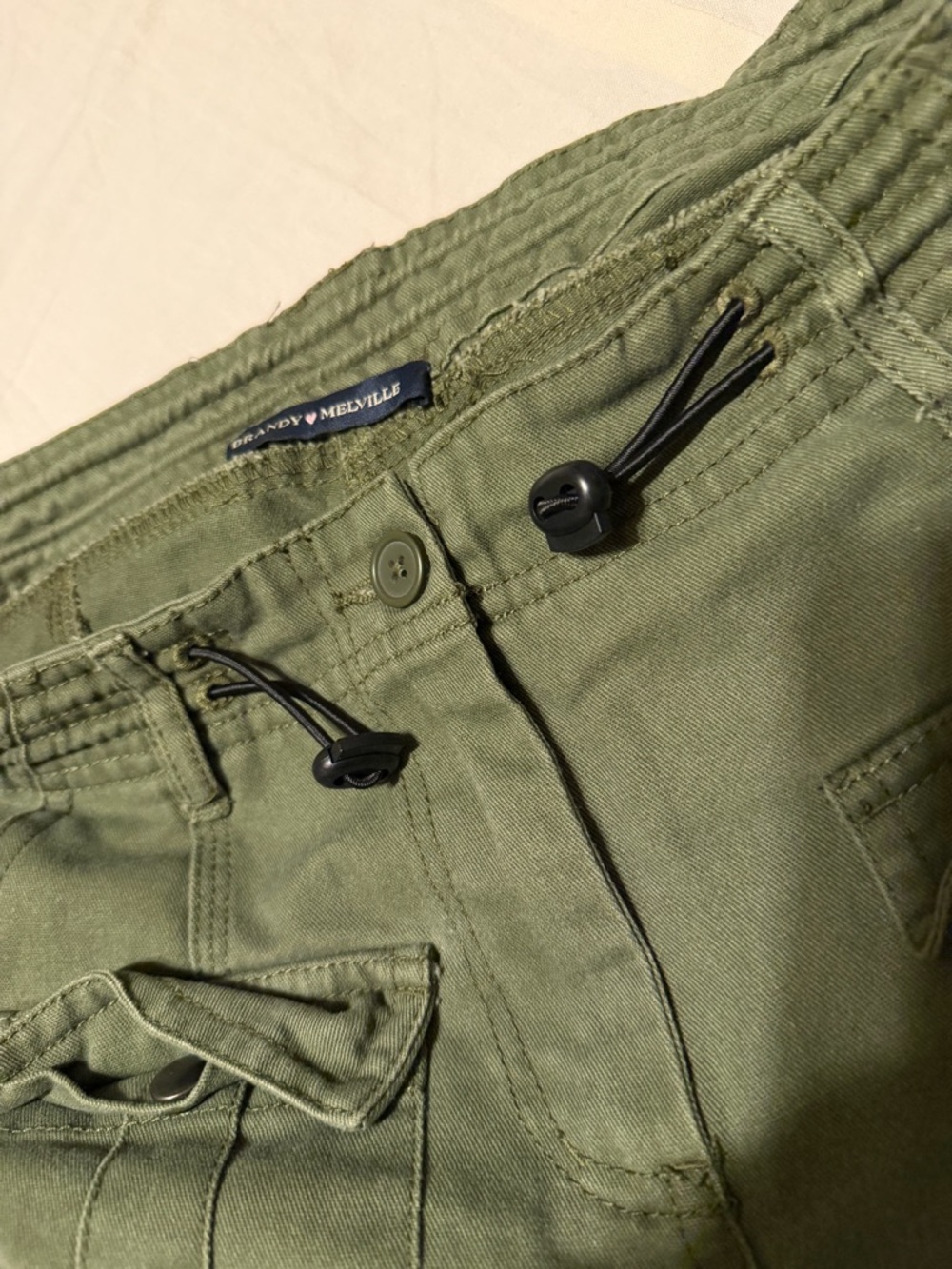 Brandy Melville Army Green Utility Cargo Pants